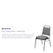 Flash Furniture Gray Fabric Banquet Chair with Silver Vein Frame FD-BHF-1-SILVERVEIN-BCG-GG - alternate 8